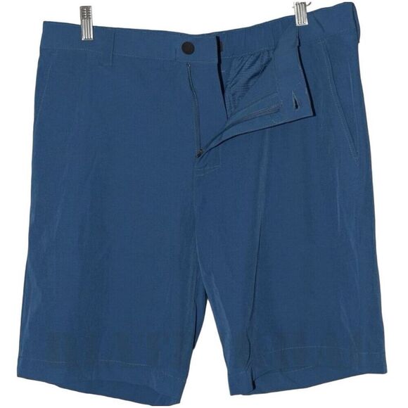 BANANA REPUBLIC Shorts Mens 40 Blue Comfort Waist Stretch Wicking Flat Front NWT - Picture 9 of 10